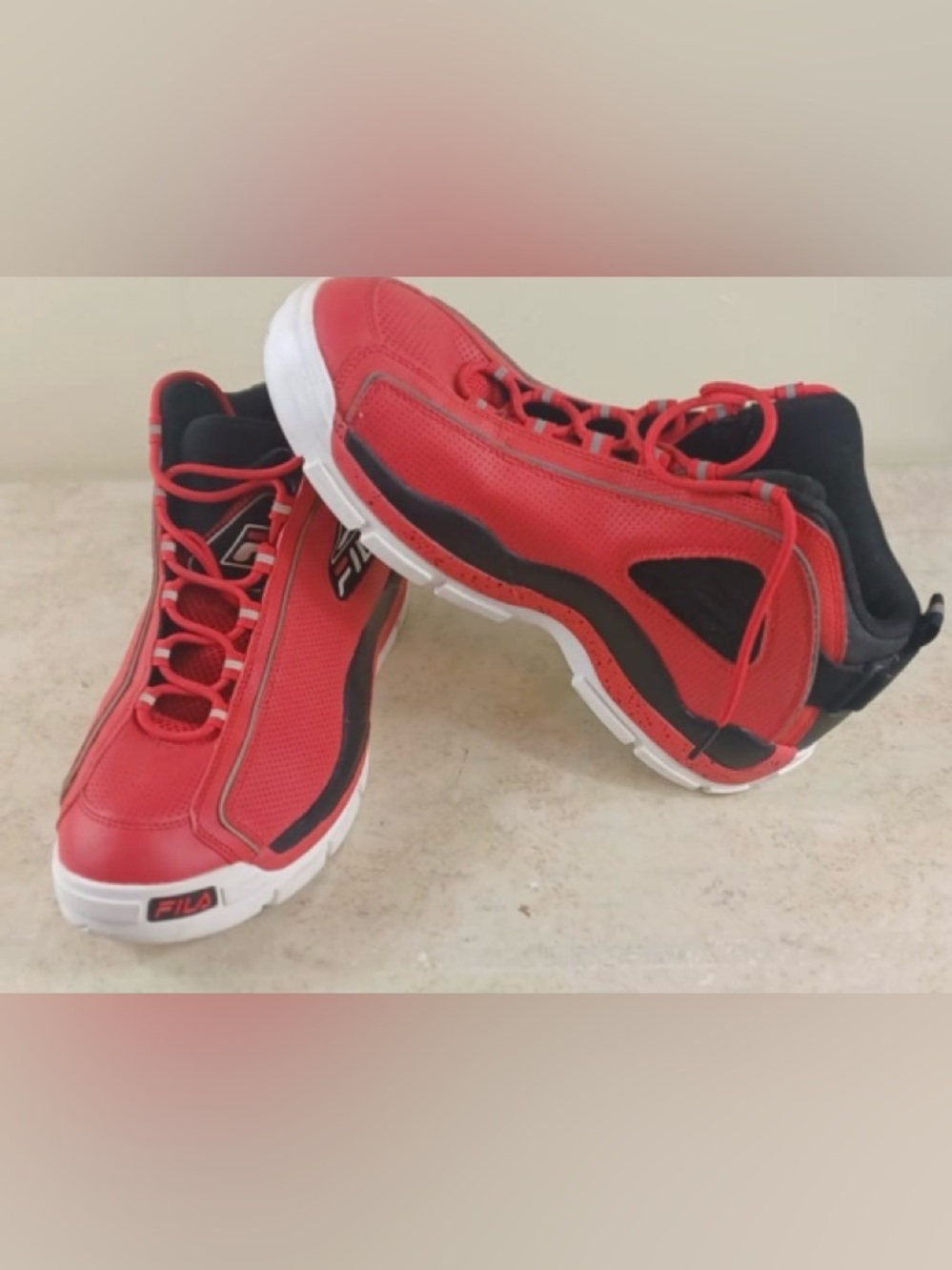 Fila Grant Hill 2 PDR Basketball Shoes Red Black White Men's - Picture 7 of 12
